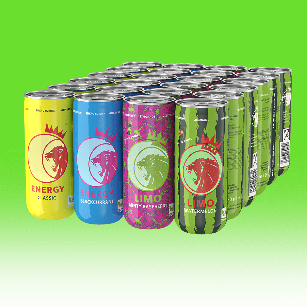 Bild von APELSIN Limonaden & Energy Drinks MIX - Spar Paket